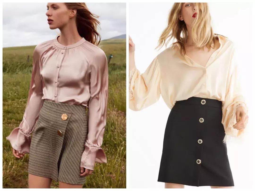 收腰显瘦纽扣,新款高腰多纽扣修身显瘦