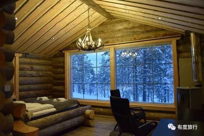 芬兰极光玻璃屋高清大图,芬兰玻璃屋极光横屏