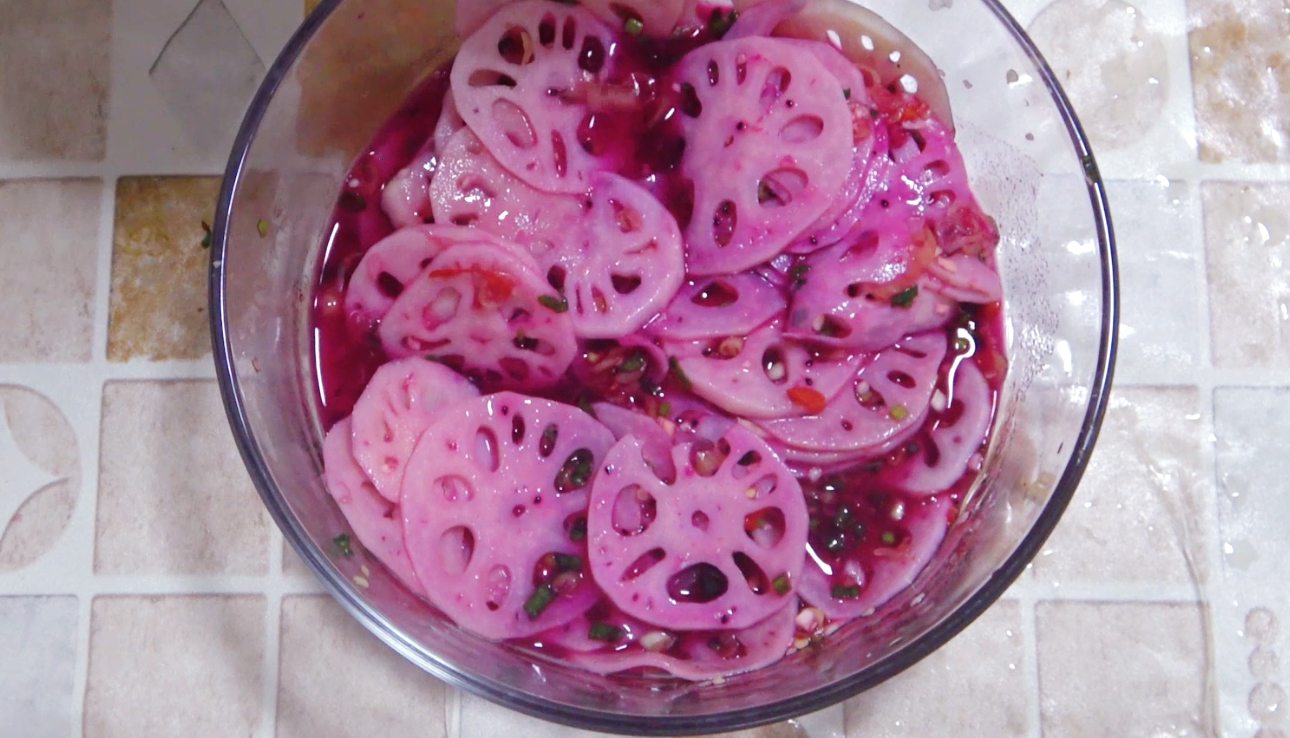 适合减脂期吃的凉拌藕片,藕片凉拌火龙果