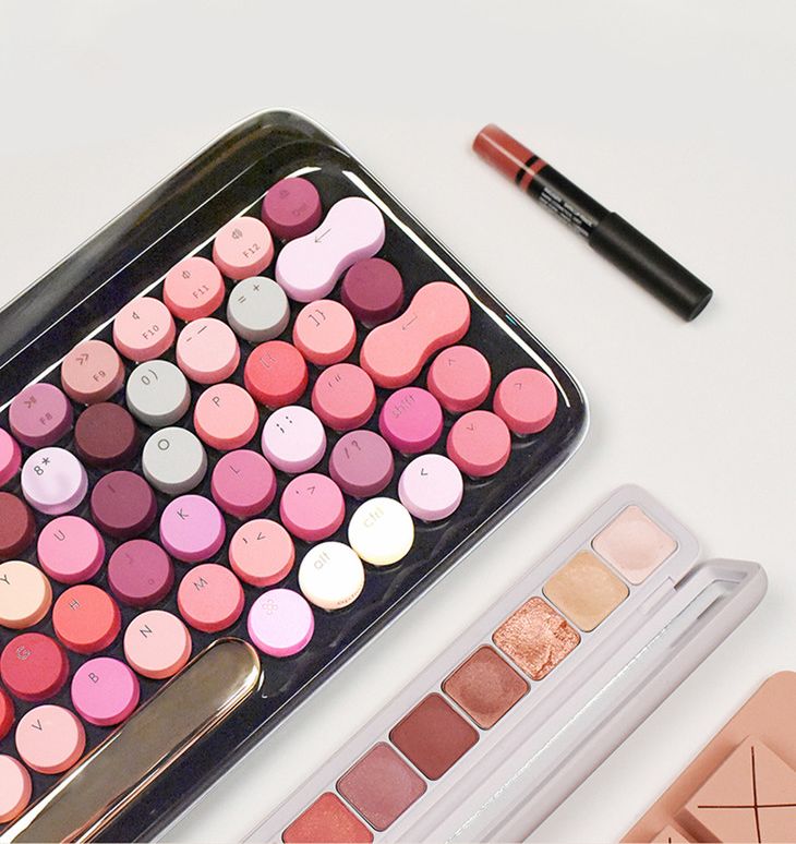 口红色号蓝牙机械键盘，抚慰程序猿的少女心