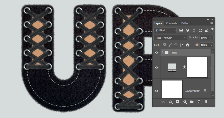 ps怎么做创意字体描边,ps鞋带花边怎么设计