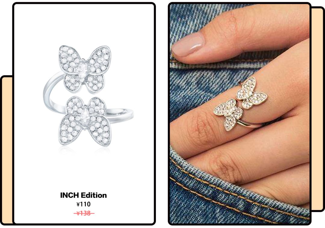 童年饰品金蝴蝶,童年土味发饰效果图