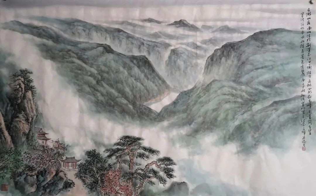 「艺展中国」汪文晖国画山水作品欣赏（2021迎春展）
