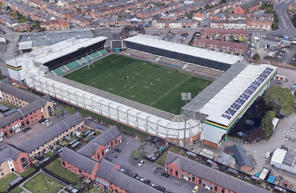 是时候介绍看一下英格兰的橄榄球场了，至少能达到英乙水准