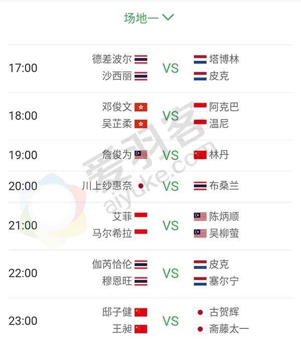 2019年泰国羽毛球大师赛林丹,2020年全英赛林丹vs昆拉武特