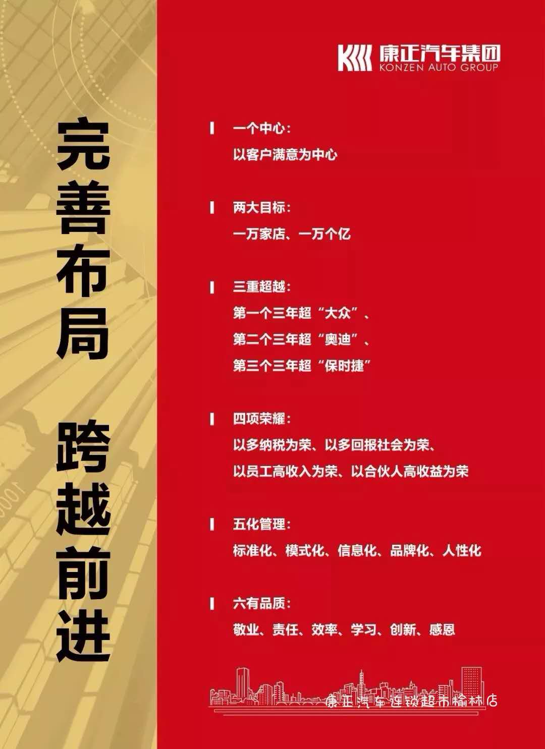 康正汽车销售流程,康正汽车连锁超市榆林店