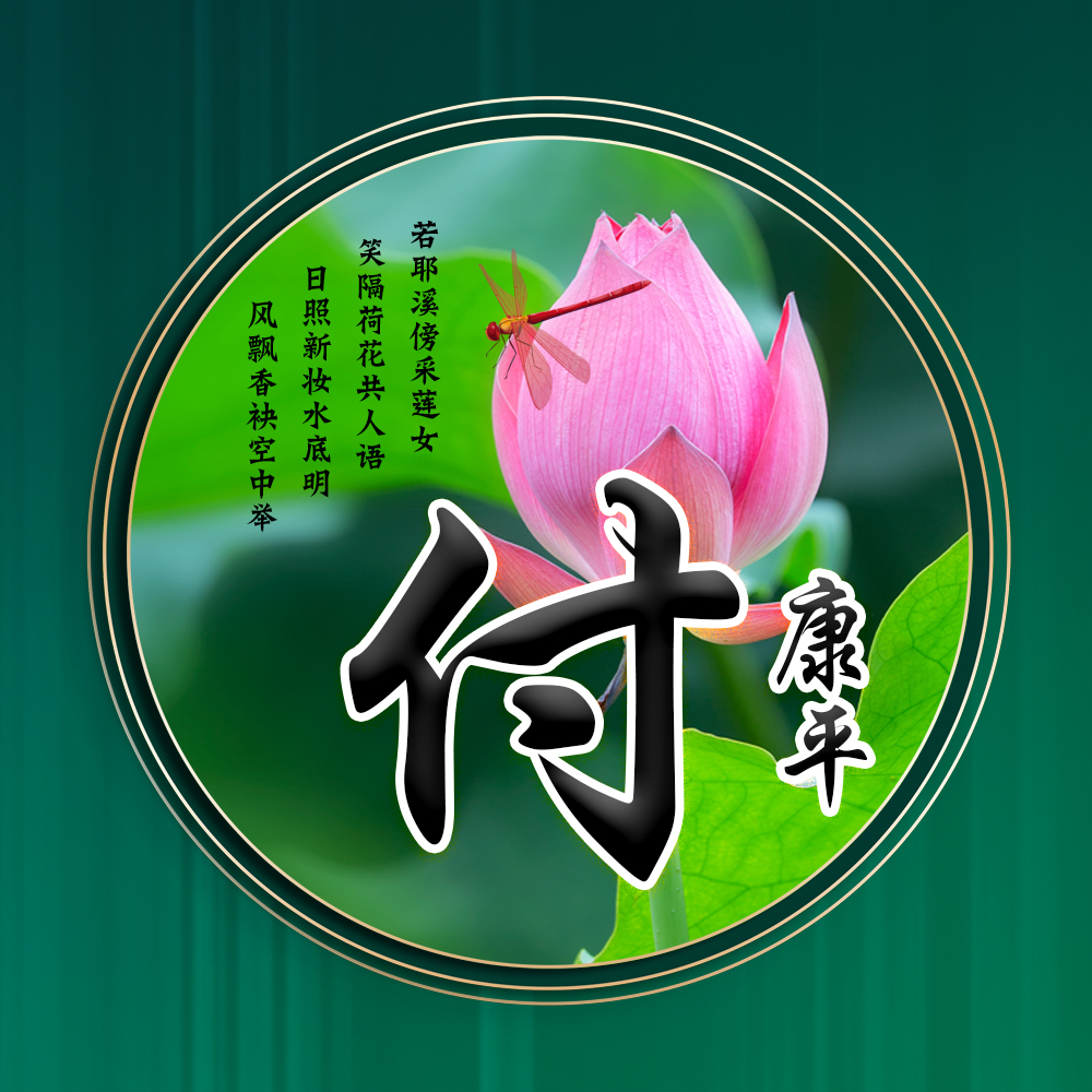 100张唯美荷花姓氏头像,适合做头像的荷花图片清晰点的