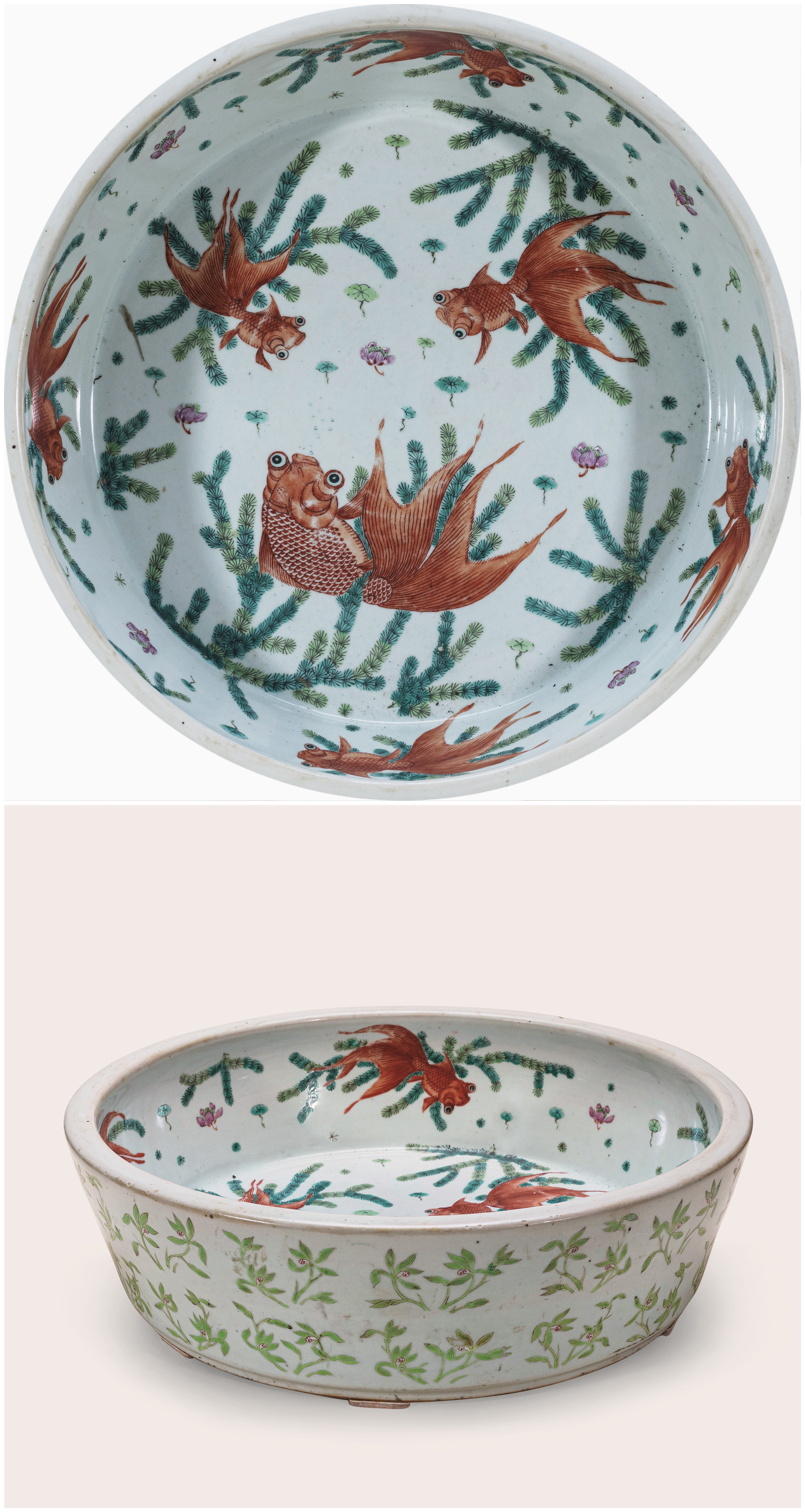 仿清民国粉彩大花瓶插花,乾隆粉彩百鹿尊插花