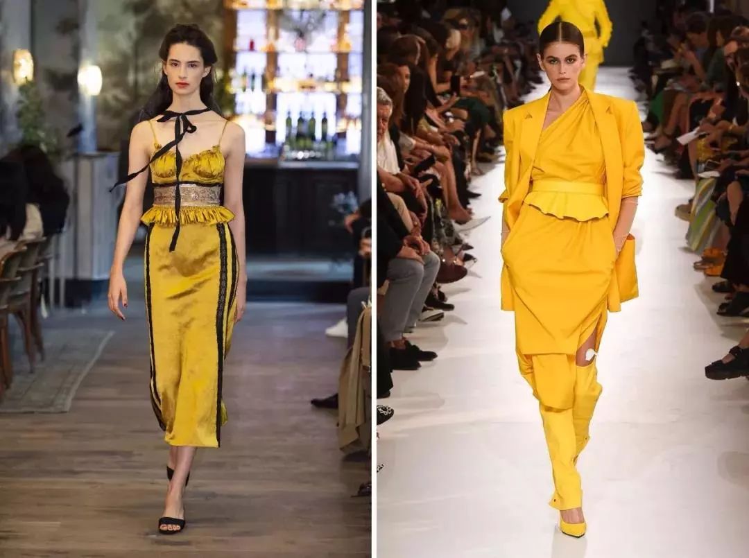 爱情睡醒了唐嫣荷叶边裙子,唐嫣同款荷叶边条纹连衣裙