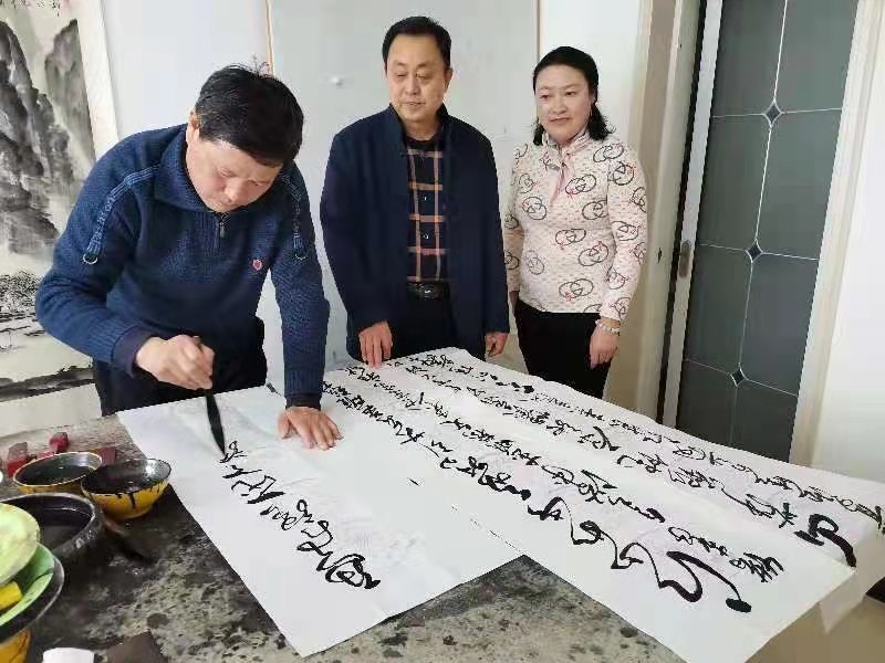 付帮合的书法作品,笔中情书法指导