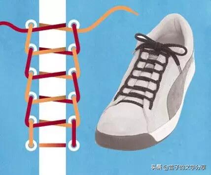 30-40岁男士商务鞋子系鞋带款白色,多看几遍就能学会的个性鞋带系法