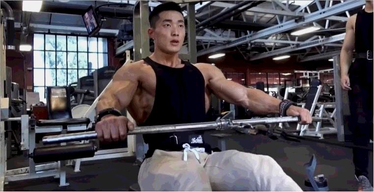 坐姿划船如何练整个背部,练完俯身划船腰背特别疼