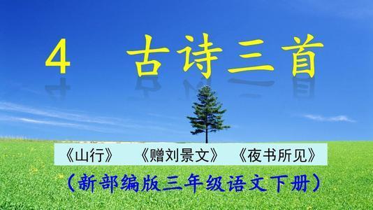 三年级上册第四课古诗二首知识点,三年级上册语文字词整理