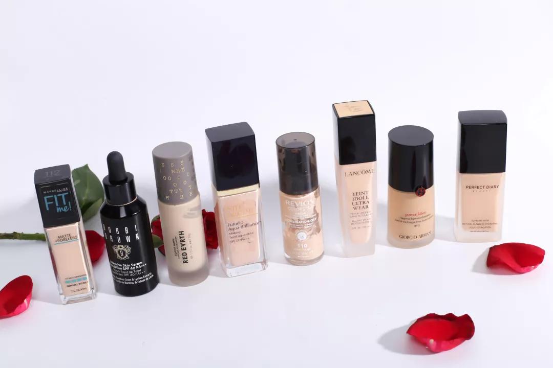 大牌粉底液真实测评遮瑕,干性粉底液平价替代