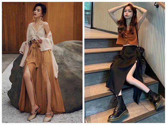 阔腿裤out了今年流行初恋裤,最近流行穿的高腰阔腿裤凉凉的