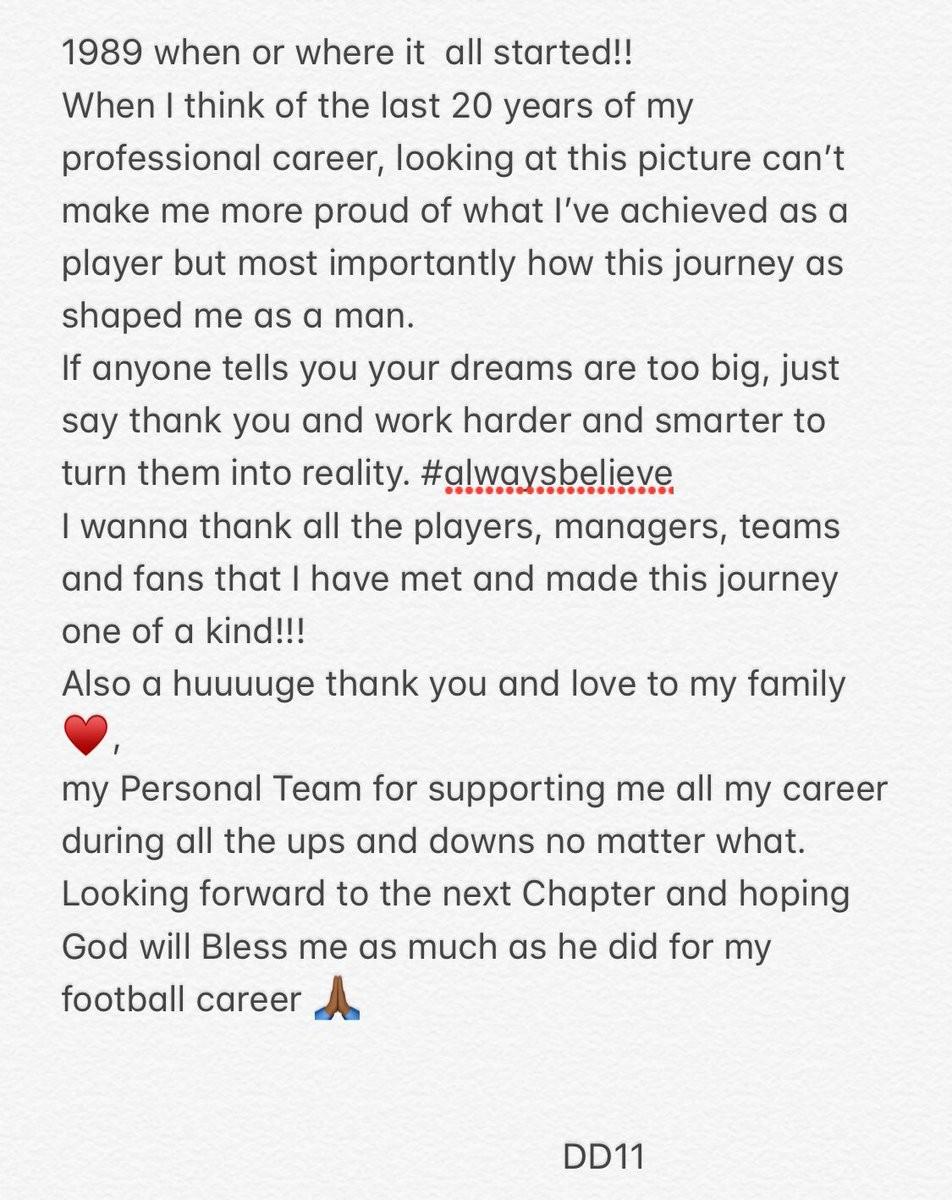 重磅：非洲刘德华、三道杠男人——德罗巴宣布退役！