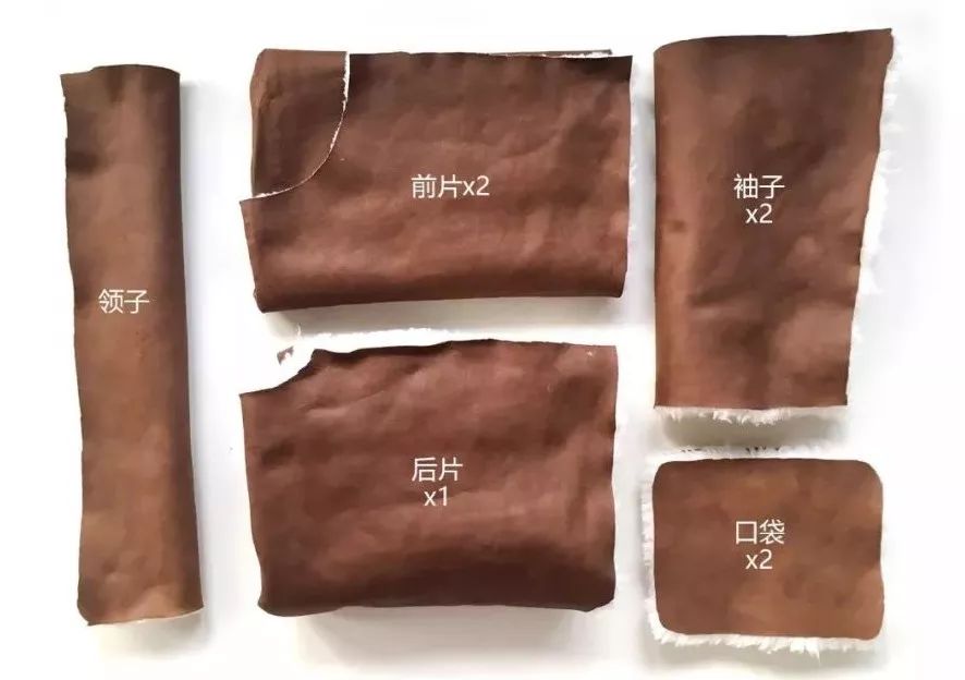 羊羔绒大衣裁剪方法,麂皮绒复合羊羔绒衣服裁剪图