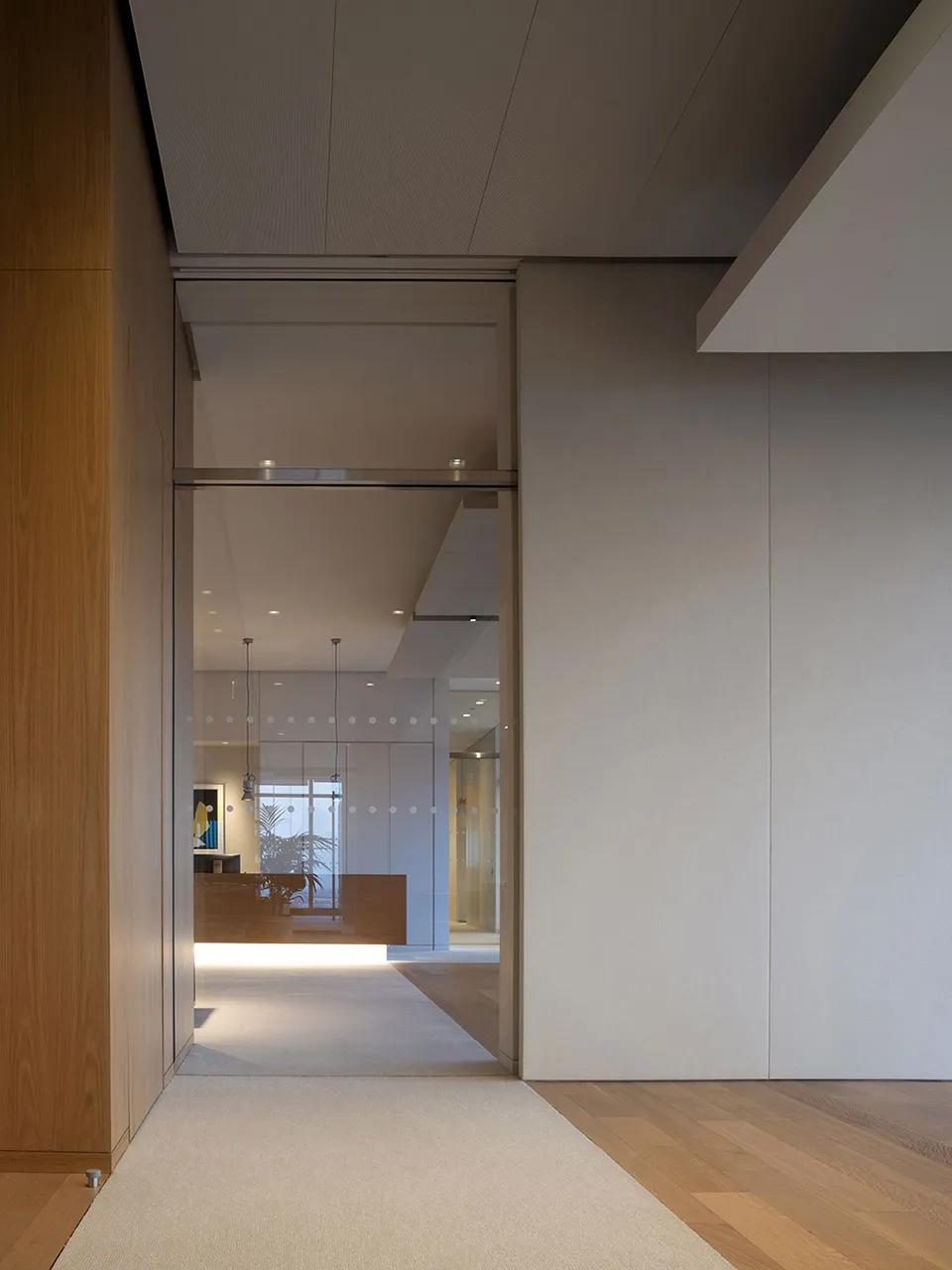 办公室装修32款极简前台,办公室装修前台背景墙怎么选