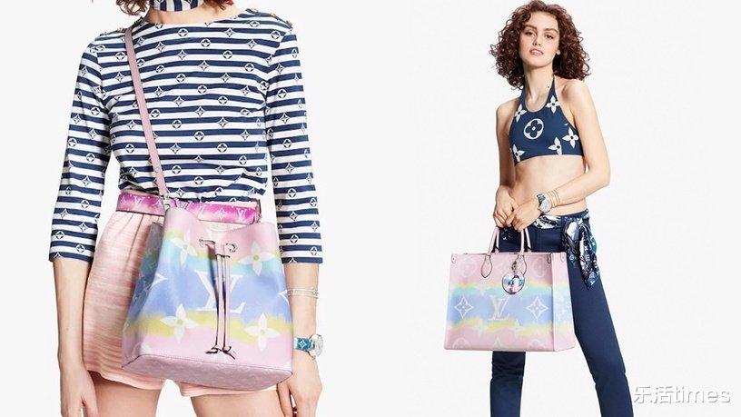 lv夏季扎染限定包,lv夏季新款蓝色扎染