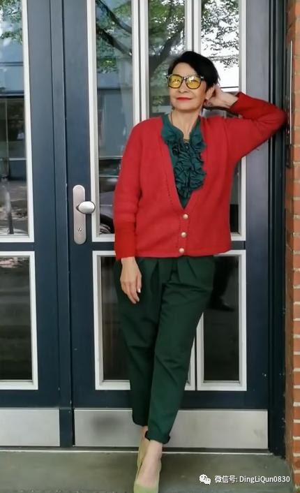 中老年人女冬季针织衫教程,针织中老年女装新款