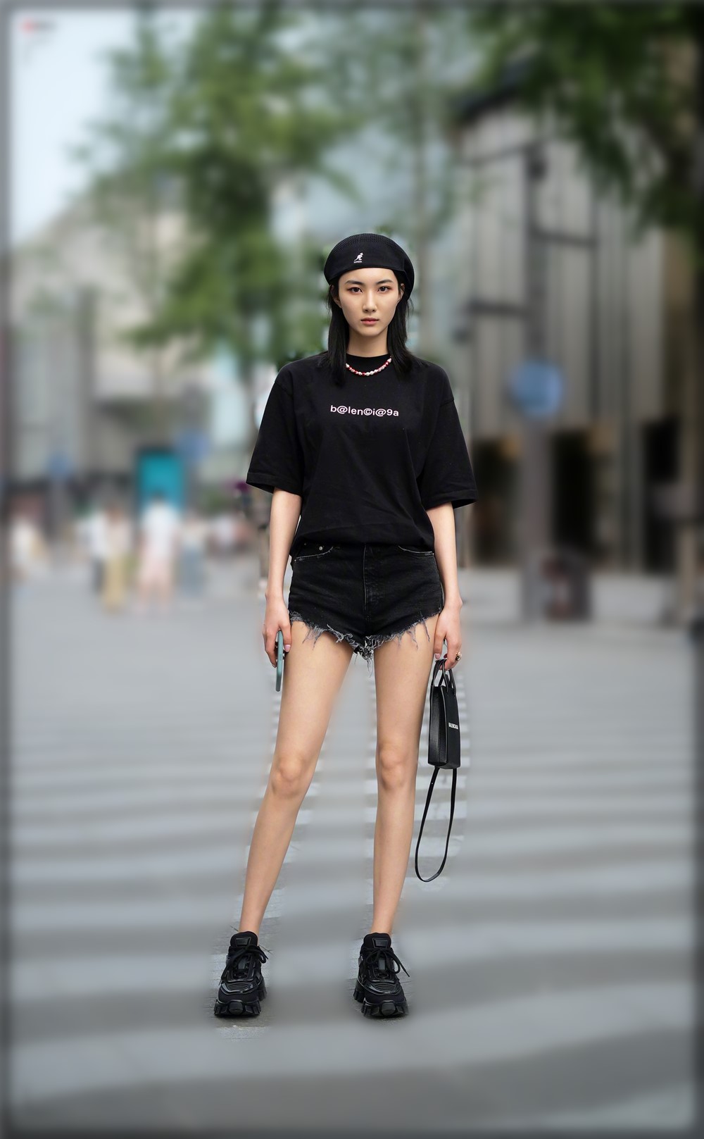 大长腿牛仔短裤,牛仔短裤夏天穿着方便更好搭配