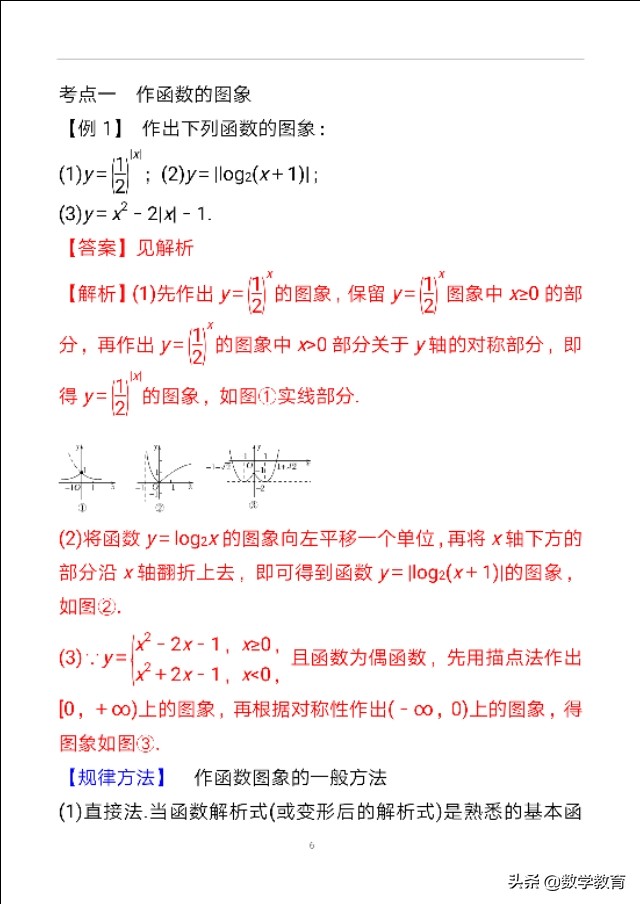 数学一轮复习11，函数图象，抓住函数性质，定性分析