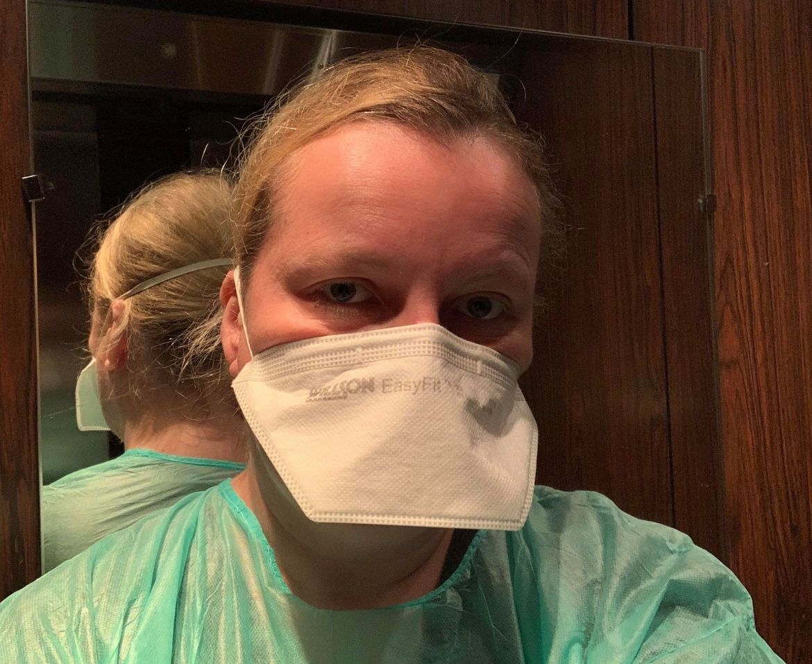 法国护士抗议不穿防护服,法国医护在巴黎抗议示威