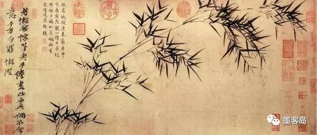 当代画墨竹大师的画,墨竹图绘画欣赏