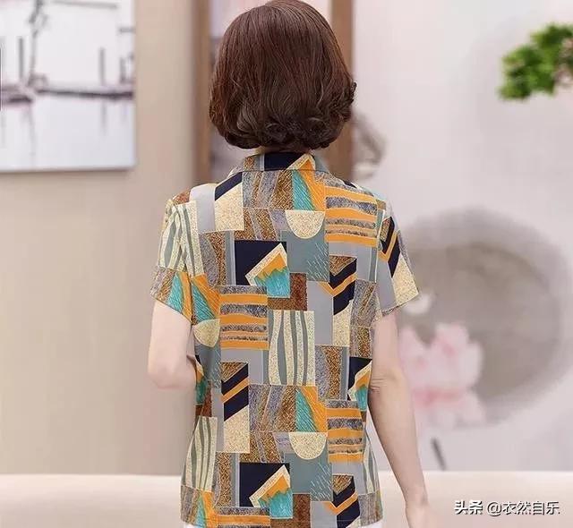 中老年妈妈装遮肚显瘦休闲服,小个子中年女装妈妈款夏装遮肚子