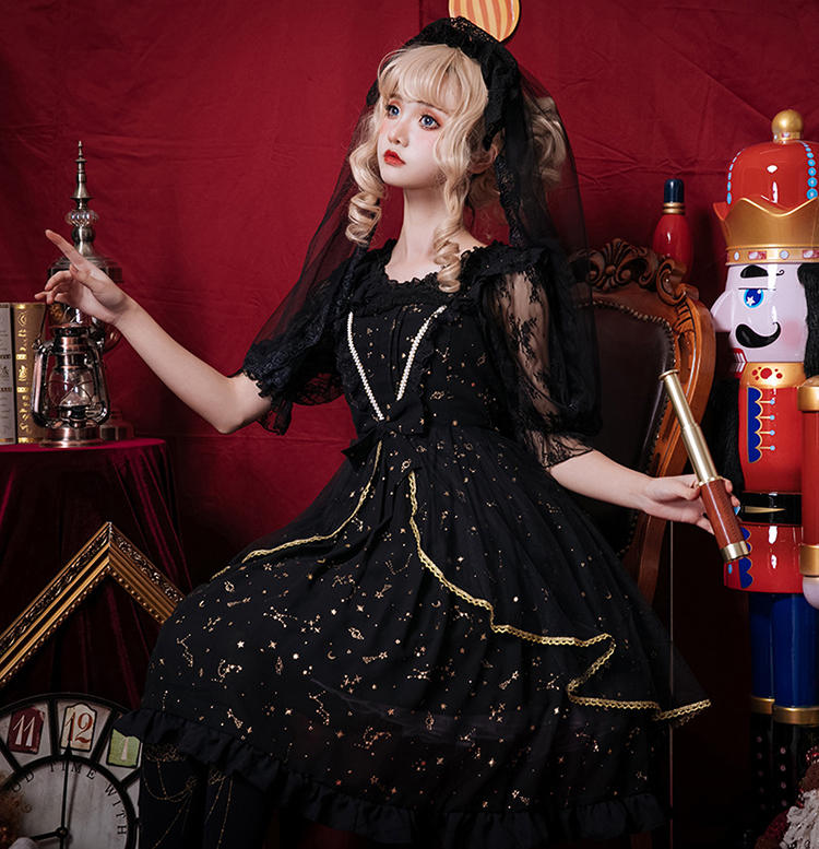 会发光的星空裙子,炫彩星空裙子