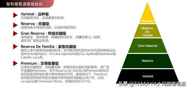 智利酒等级划分,智利葡萄酒等级划分