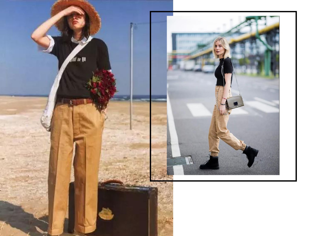 工装裤永远不会过时还百搭又帅气,工装裤又美又飒