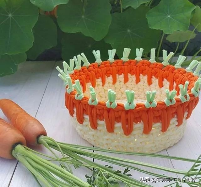 手工用绳子编织篮子简单又好看,怎样手工编篮子