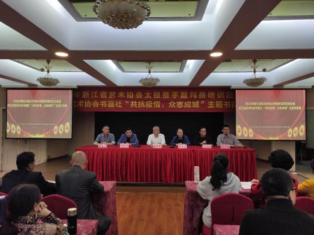 武术中心裁判员培训班,浙江省太极推手比赛