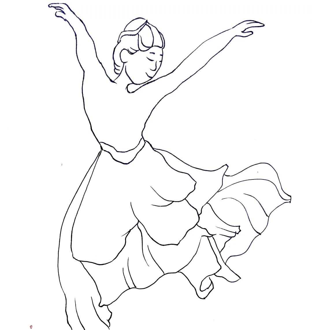 白描仙鹤舞动高清图片大全,舞动仙鹤萌新