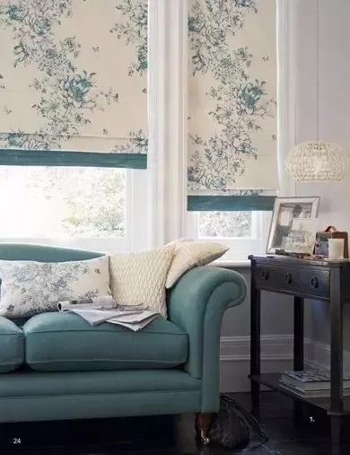 罗马帘美式,美式半遮光罗马帘