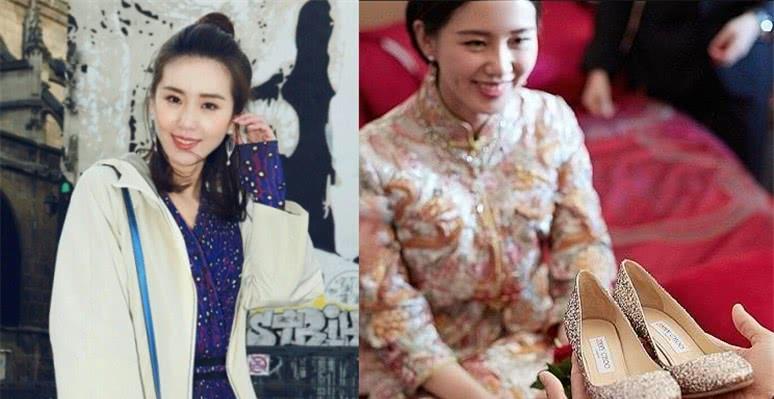 杨颖刘诗诗婚服,杨颖水晶鞋婚鞋