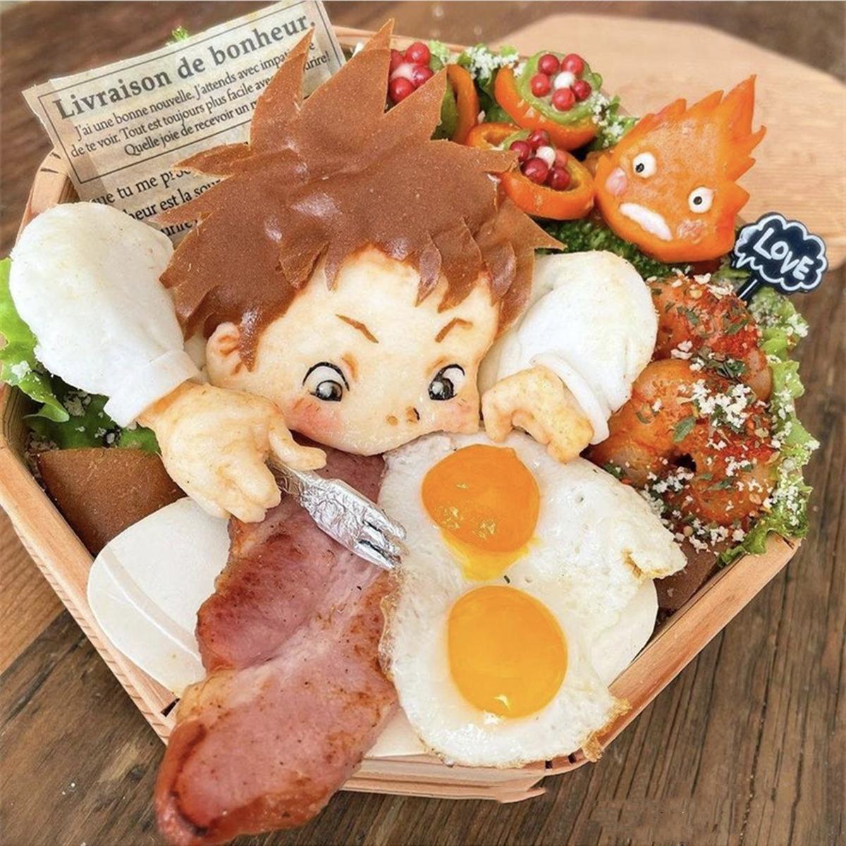 日本妈妈做出立体感十足的便当,不仅有动漫角色,细节还很逼真