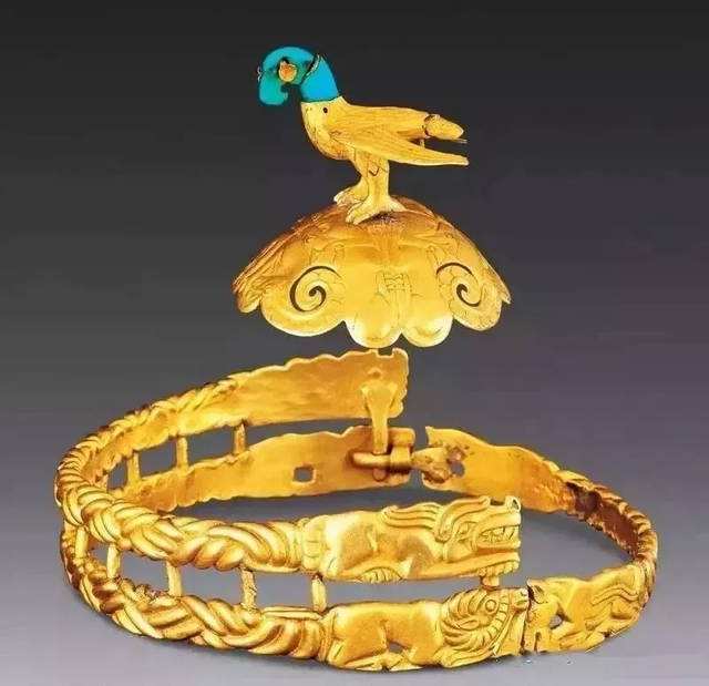 南京博物馆黄金玉器,博物馆古代黄金饰品