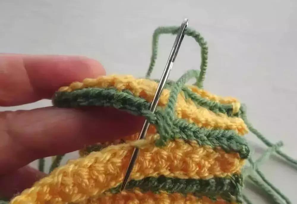 南瓜钩织法图文教程,南瓜的钩织全教程