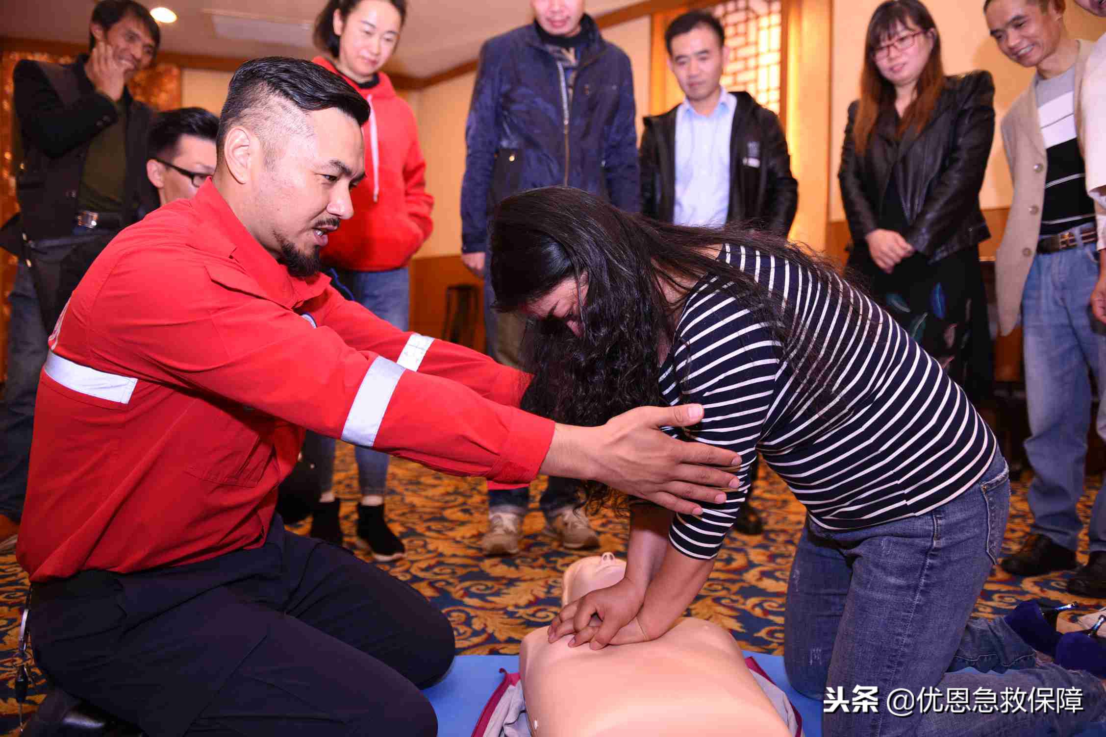 优恩为滨湖区疾控中心志愿者群提供急救知识培训