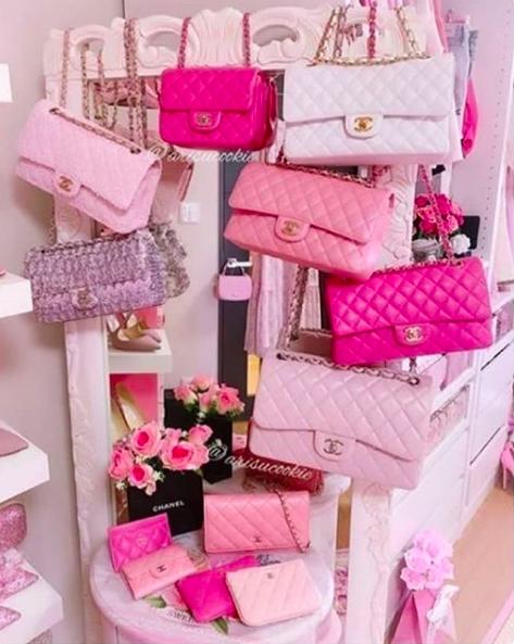 樱花粉包包新款,大牌520限定包包