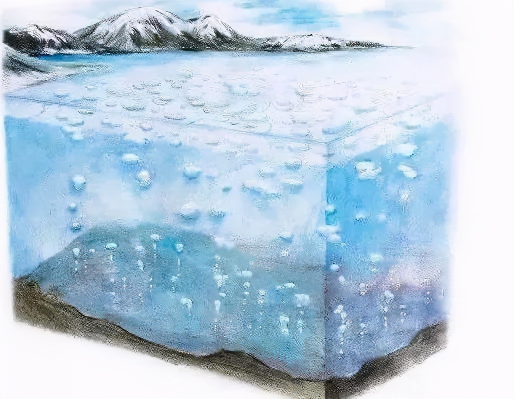 漠河湖被冻成冰的瞬间,漠河冰雾形成