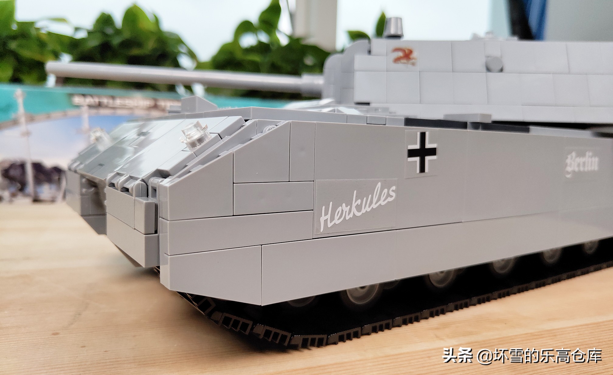 cobi积木英国超重型坦克拼装过程,cobi鼠式积木坦克