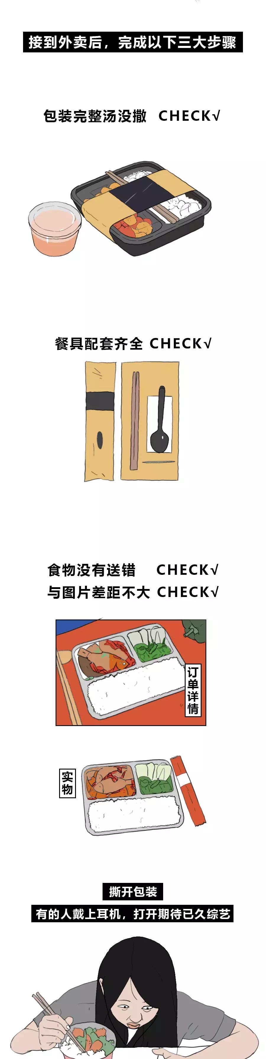 关于外卖小哥的漫画,深夜外卖漫画