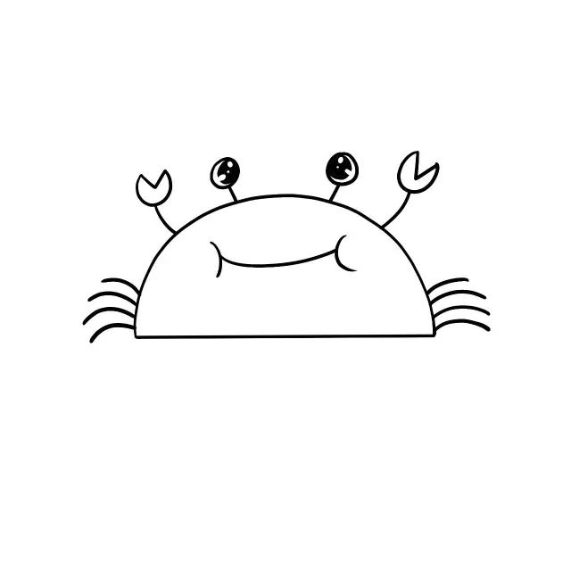 半圆动物简笔画,简笔画半圆动物可爱简单