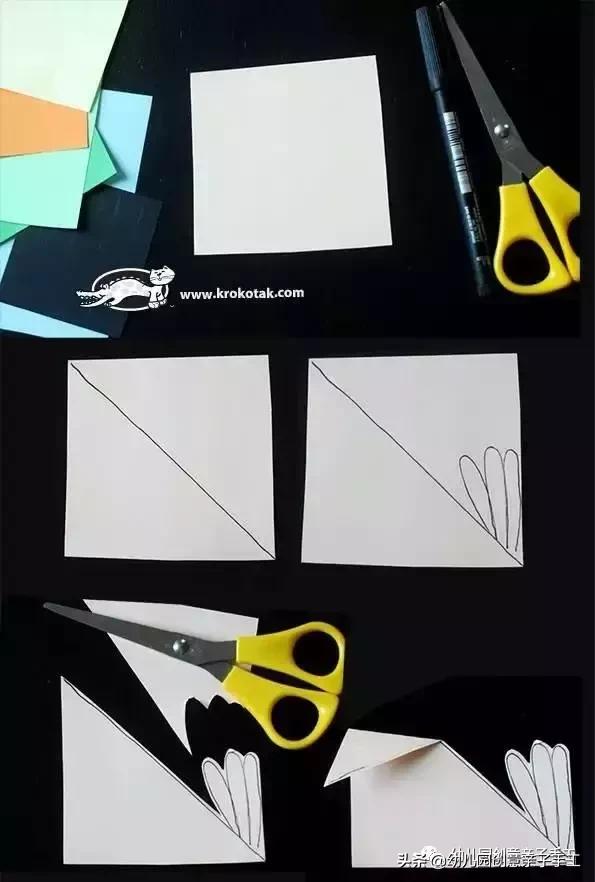 幼儿园手工制作小卡纸大全,圆形卡纸秘密