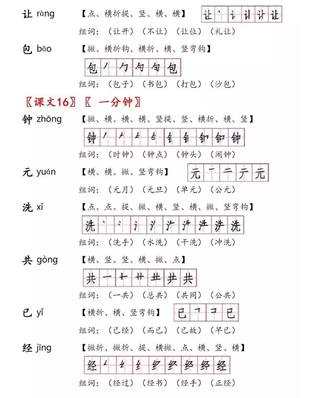 一年级下册语文第四课猜字谜组词,部编版一年级语文下册形近字组词