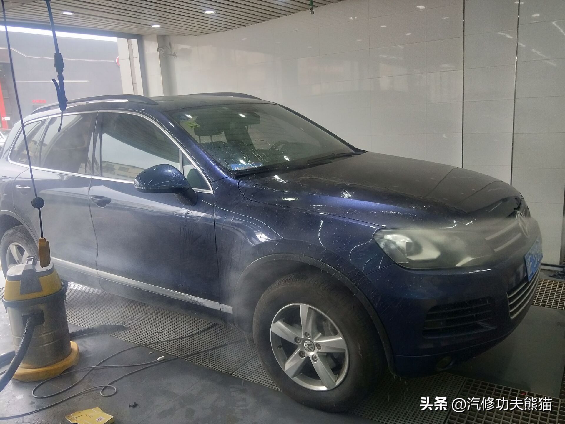 能拉动波音747的大众神车途锐烧机油治理，修完了又可以拉飞机了