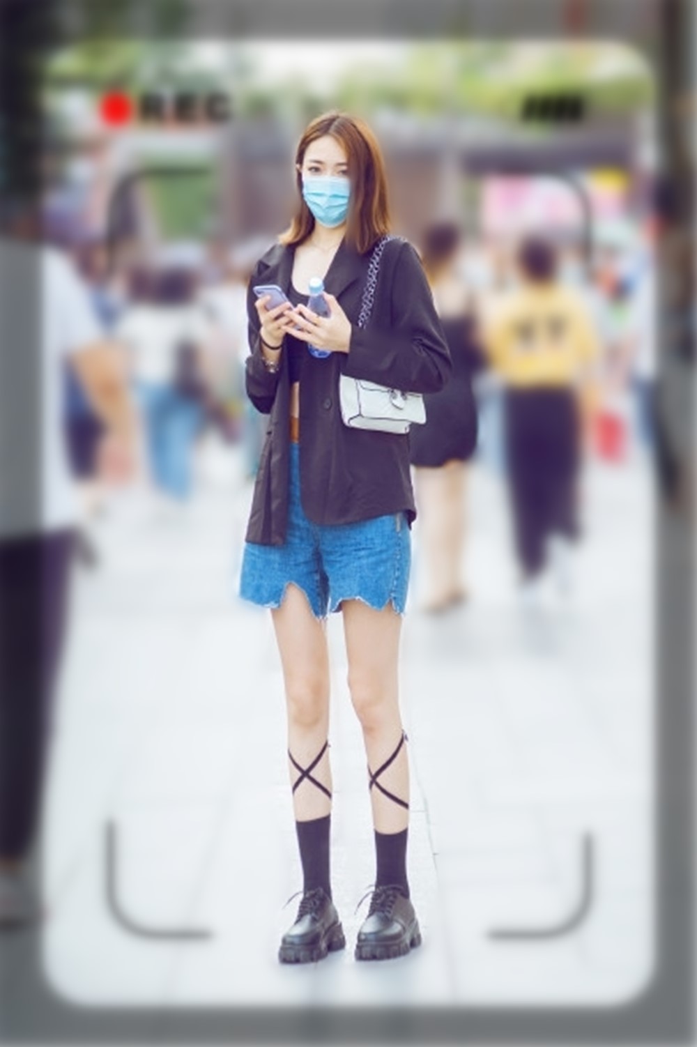 大长腿牛仔短裤,牛仔短裤夏天穿着方便更好搭配